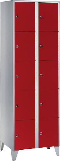 Feuerrot RAL 3000, Lichtgrau, Lichtgrau RAL 7035