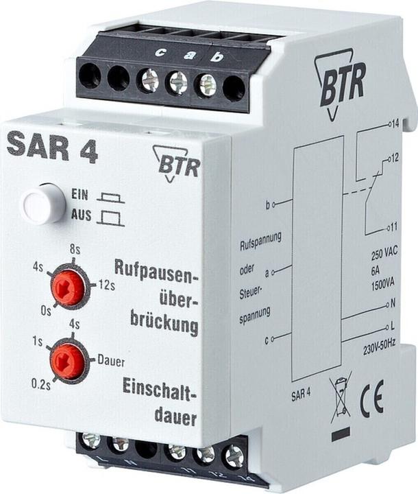 Actual product image Metz Connect BTR SAR 4 functions adjustable f. Top hat rail mounting / Please note technical data / light grey