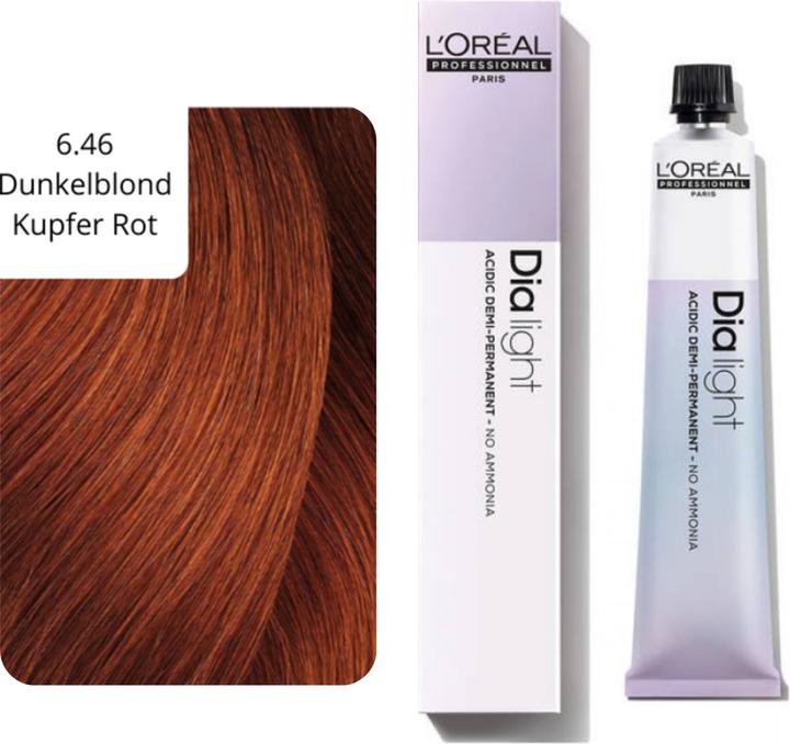 Image du produit L'Oréal Professionnel Dialight 6.46 blond foncé cuivré rouge - 50ml (6.46 blond foncé rouge cuivré cuivré)