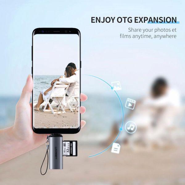 Image du produit Ugreen Lecteur de cartes 2en1 (USB-C)