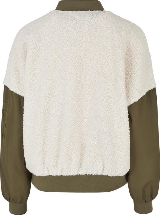 Produktbild Urban Classics Oversized Damen-Bomberjack mit kontrastierender Materialmischung (S, XXL)