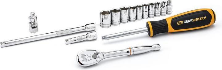 Actual product image Gear Wrench 15 Pc. 1/4" Drive 6 Point Socket Set