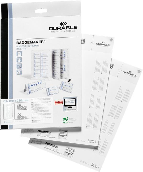 Actual product image Durable BADGEMAKER - Replacement labels