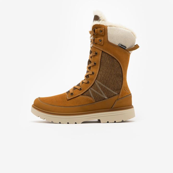 Image du produit Quechua Bottes de randonnée neige chaudes et imperméables femme, NH900 Haute Cuir marron (38)