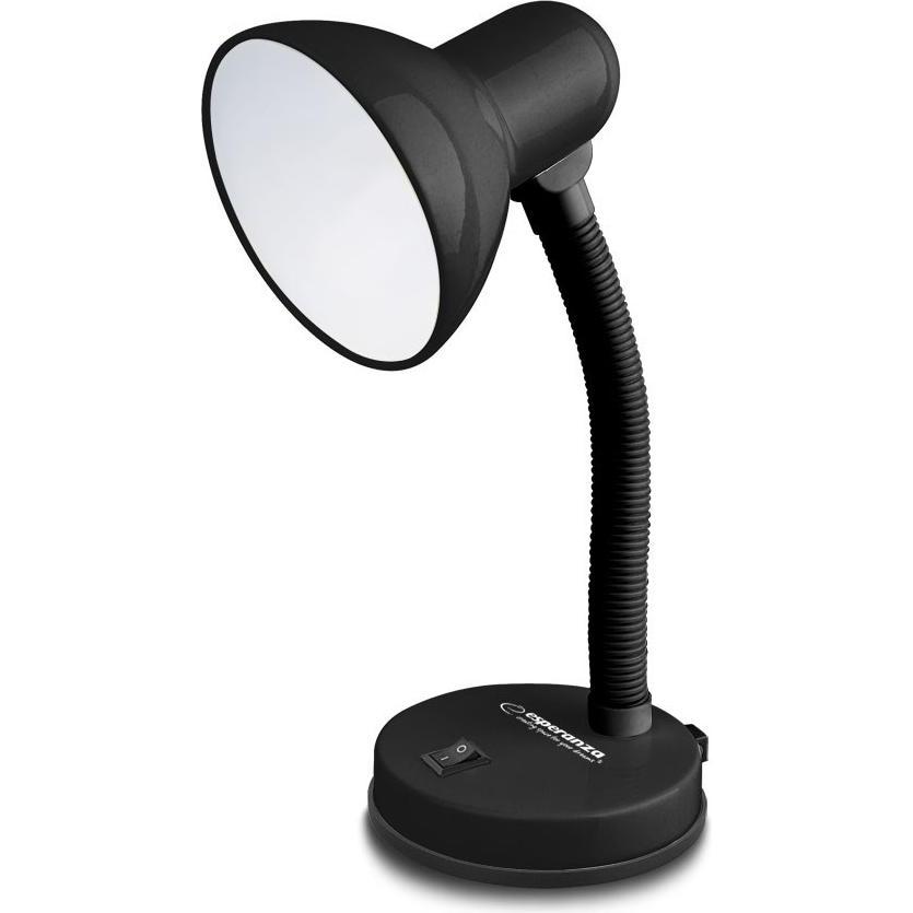 Esperanza, Tischlampe, ELD109K Schreibtischlampe Schwarz (E27)