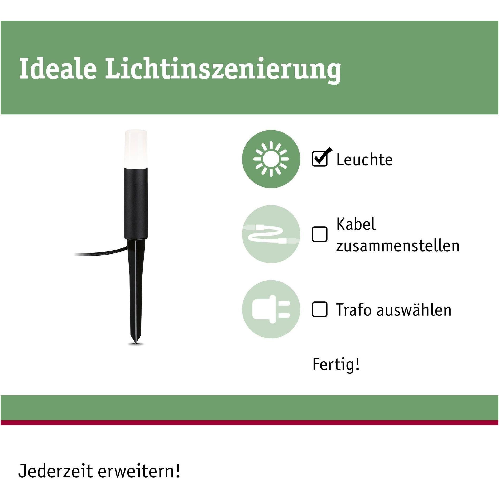 Thumbnail - Paulmann, Gartenbeleuchtung, Outdoor Plug & Shine Flarea (270 lm, IP65)