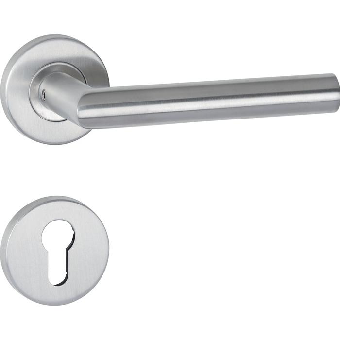 Hermat, Türgriff + Fenstergriff, FS-Garnitur Basic 2 VA 60 D/K TS 40−58mm PZ rd DIN L/R (Türgarnitur)