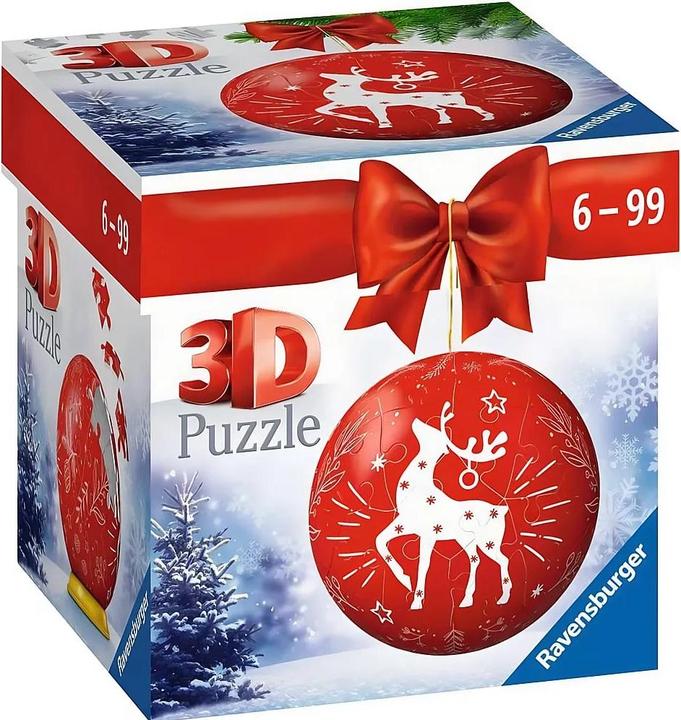 Produktbild Ravensburger Puzzle-Ball Weihnachtskugel Rentier (54 Teile)