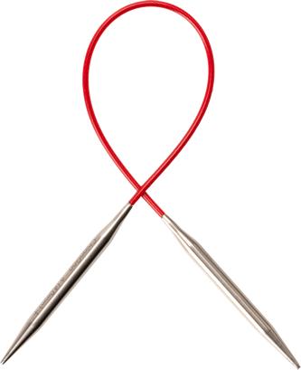 Actual product image ChiaoGoo Circulars RED LACE stainless steel