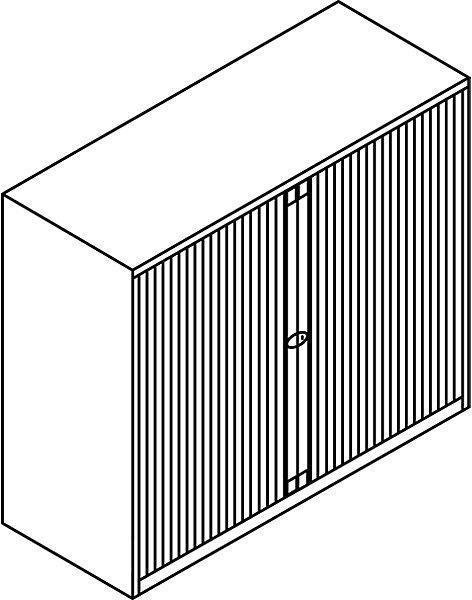 Produktbild Bisley Euro-Rollladenschrank (120 x 43 x 103 cm)