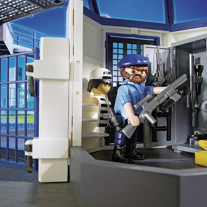 Image du produit Playmobil Centre de commandement de la police int. avec prison (6919, Playmobil City Action)