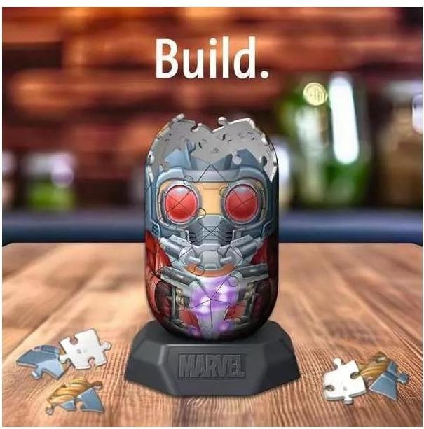 Immagine prodotto Ravensburger Hylkies: La nuova serie di figure da collezione da assemblare da soli. Figura #12 - Star-Lord. (54 pezzi)