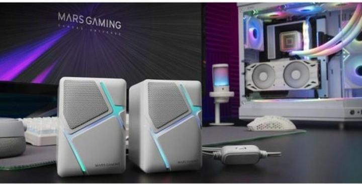 Actual product image Mars Gaming Enceintes Bluetooth MS-H RGB (Blanc)