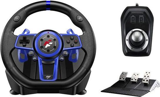 Flashfire Suzuka F111 gaming wheel black and blue (PC, PS3, PS4, PS5, Switch)
