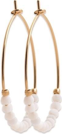 Image du produit Lara CREOLES Plaqué or - 30 MM - PIERRE DE LUNE