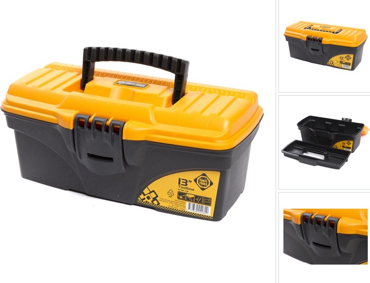 Image du produit Forte tools Toolbox en 16,5x13,6x32 cm, boîte à outils, mallette avec languettes métalliques et organe interne (1 pièces)