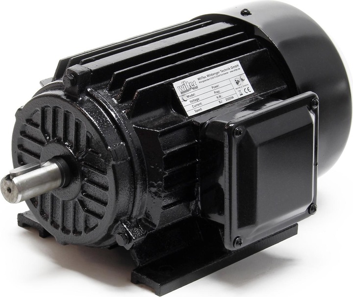Actual product image Wiltec Professional Three-Phase Copper Electric Motor Double-Pole 400V 2.2kW with Copper Wire Coil