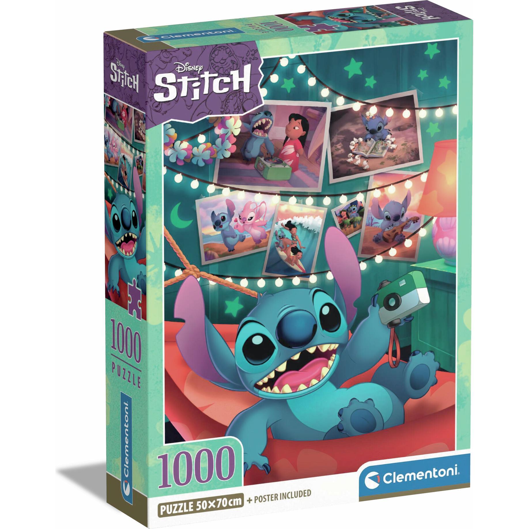 Clementoni Multicolore Puzzle Stitch Con Poster (1000 Pezzi)