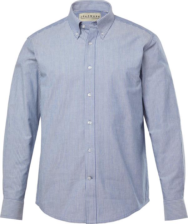 Image du produit JP1880 JP AWARE Streifenhemd, Nachhaltigkeit, Langarm, GOTS-zertifizierte Biobaumwolle, Modern Fit (L)
