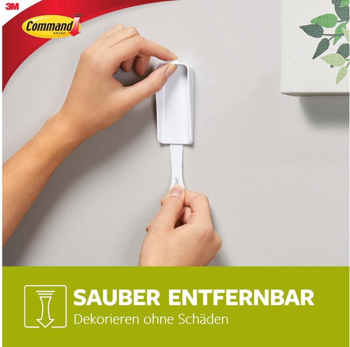 Immagine prodotto 3M Command Klebehaken 1.3 kg, Weiss, Verpackungseinheit: 1 Stück