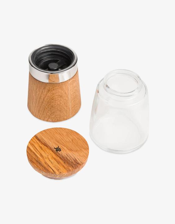 Produktbild WMF Gewürzmühle Salzmühle Pfeffermühle Ceramill Nature Holz Glas Keramikmahlwerk (Pfeffer, Salz)