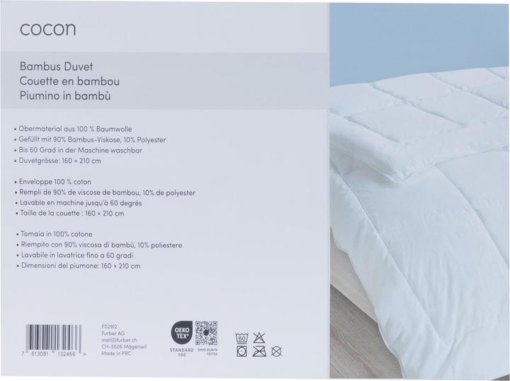 Produktbild Cocon Duvet Bambus (1270 g, 160 x 210 cm)