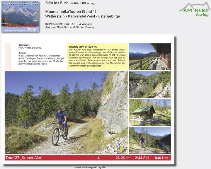Produktbild Mountainbike Touren Wetterstein 01 - Karwendel West - Estergebirge (Deutsch, Günter Durner, Susi Plott, 2016)