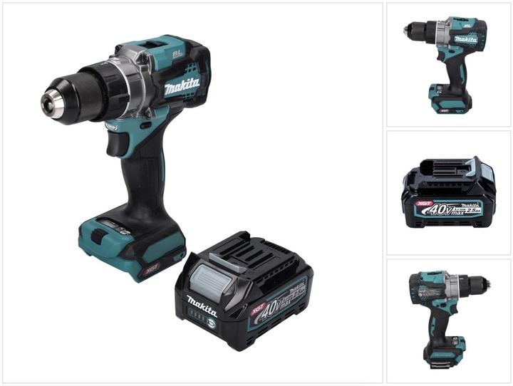 Actual product image Makita DF 001 GD1 Cordless drill wrench 40 V max. 140 Nm XGT Brushless + 1x rechargeable battery 2.5 Ah - (Rechargeable battery operated)