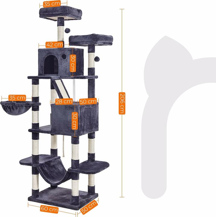 Image du produit Feandrea Cat Spa (206 cm, Gris)