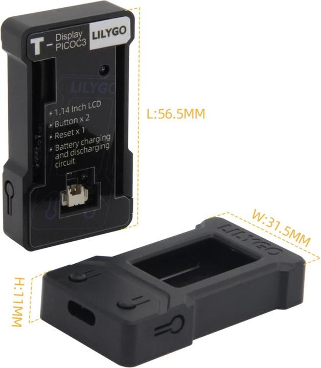 Produktbild Lilygo T-Display Gehäuse ABS