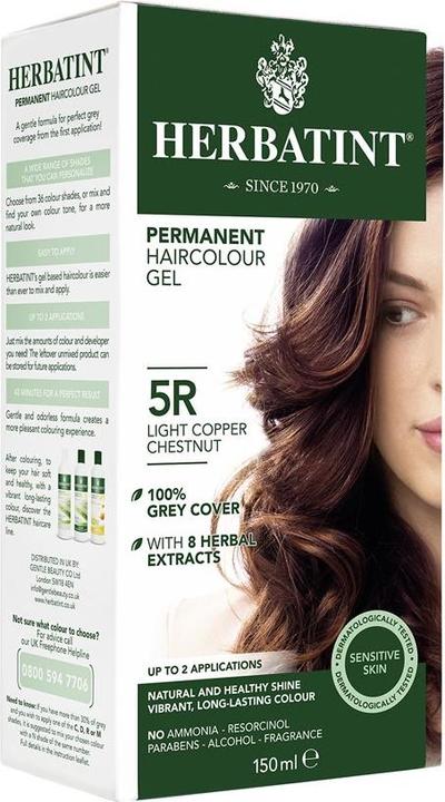 Herbatint Haarfärbegel 5R Helles Kupfer Kastanienbraun Gel (5R Helles Kupfer Kastanienbraun)
