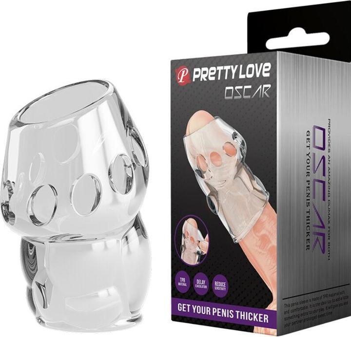 Actual product image Pretty Love Oscar Penis Thicker Transparent