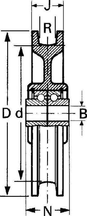 Produktbild Etter Schiebetorrolle 52Z/100