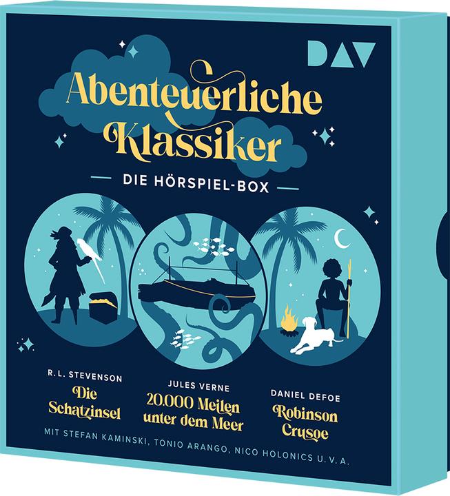 Image du produit Les classiques de l'aventure - Le coffret audio. L'île au trésor, 20 000 lieues sous les mers (Daniel Defoe, Robert Louis Stevenson., Jules Verne, Allemand)