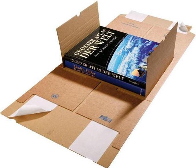 Produktbild Transpak Medienverpackung Gigafix Masse 310x250x20-100mm braun SK-Verschluss passend für C4 (25 x)