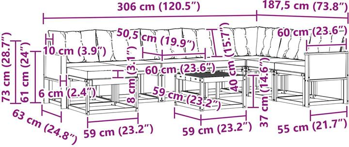 Produktbild vidaXL Sofa Set