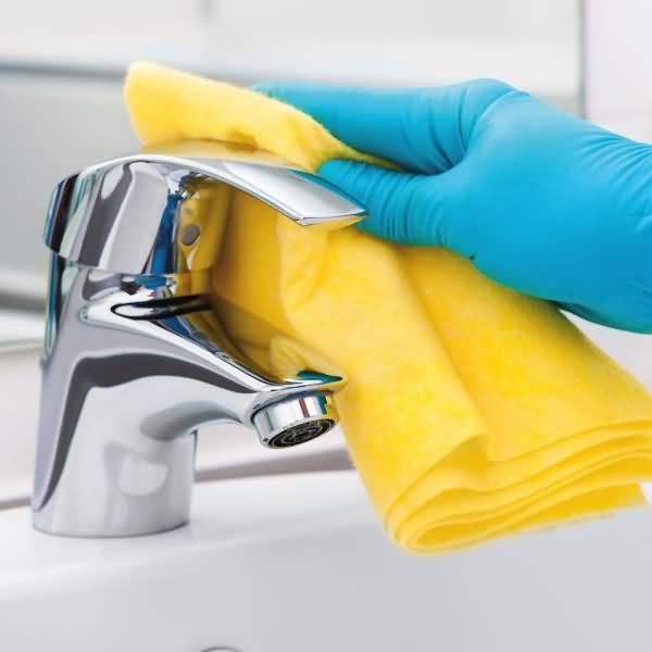 Actual product image Hygoclean Multi-purpose cloth Tetra Premium economy pack 40x38cm yellow PU=450 pieces (450 pcs.)