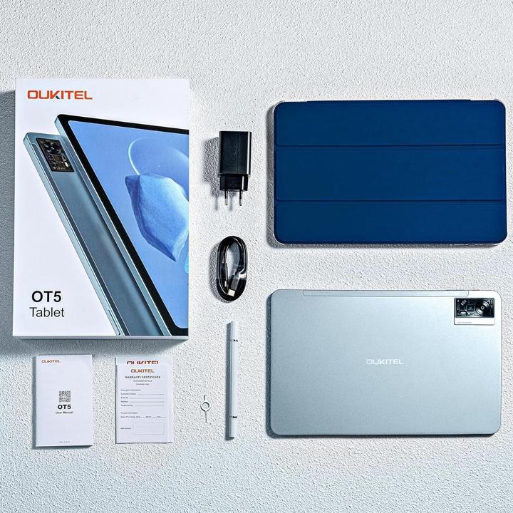 Produktbild OBA Leistungsstarkes Akku-Gaming-Tablet mit 2K IPS-Display und hochauflösender Kamera (5G, 12", 256 GB, Schwarz)