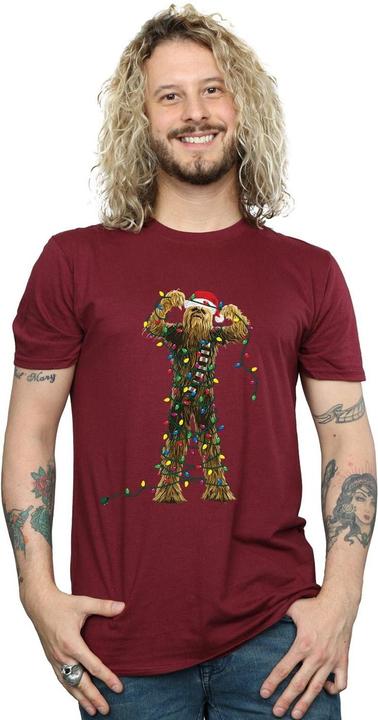 Produktbild Star Wars Chewbacca Christmas Lights TShirt (XXL)