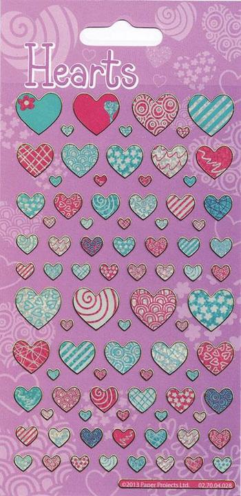 Produktbild Paper Projects Wiederverwendbare Herzen Aufkleber