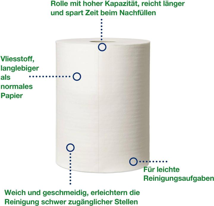 Actual product image Tork Cleaning cloth 500137 L333xW264approx. mm white 1-ply (1 x)