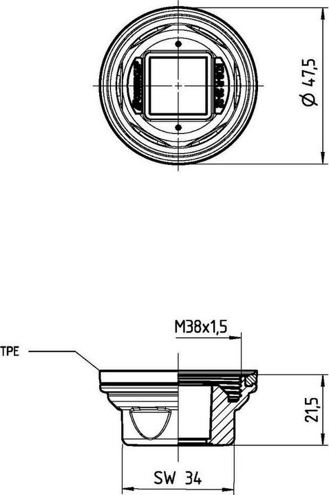 Produktbild Conta-Clip KDS-R 20-32 BK Kabeldurchführung Polyamid 6.6 Schwarz 5 St. (4.65 cm)