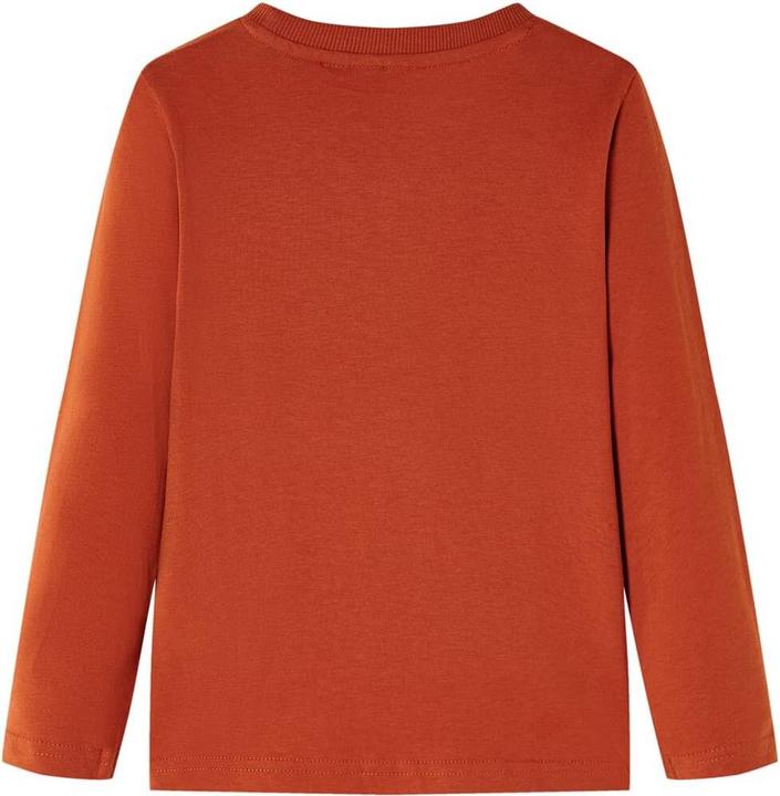 Immagine prodotto VidaXL Camicia a maniche lunghe da bambino marrone ruggine 116,Materiale: 100 (116)