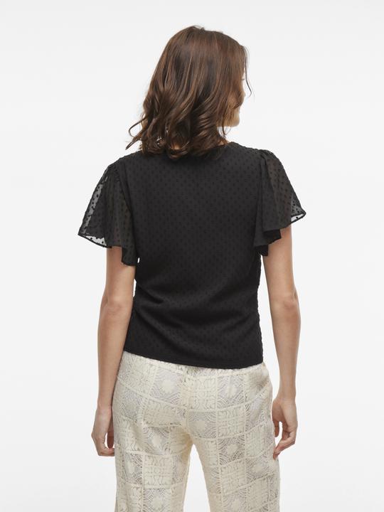 Image du produit Vila V-Ausschnitt Oberteil mit kurzen Ärmeln (38)