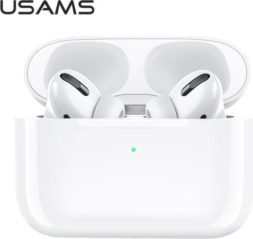 Actual product image Usams Słuchawki Bluetooth 5.0 TWS YS series bezprzewodowe biały/white BHUYS01 (ANC, 3 h, Wireless)