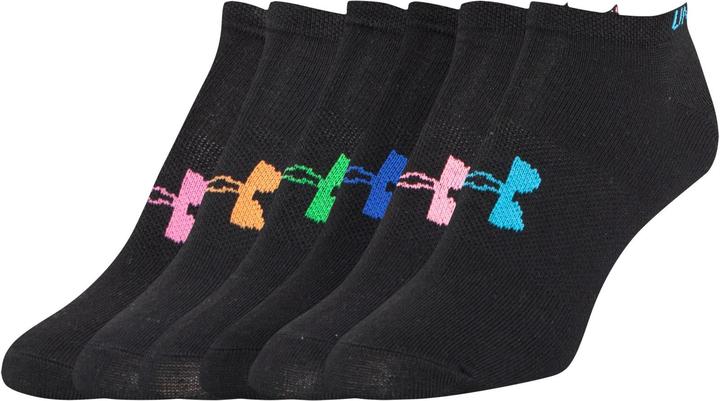 Under Armour Solid No Show er-ung (paquet de 6, M)