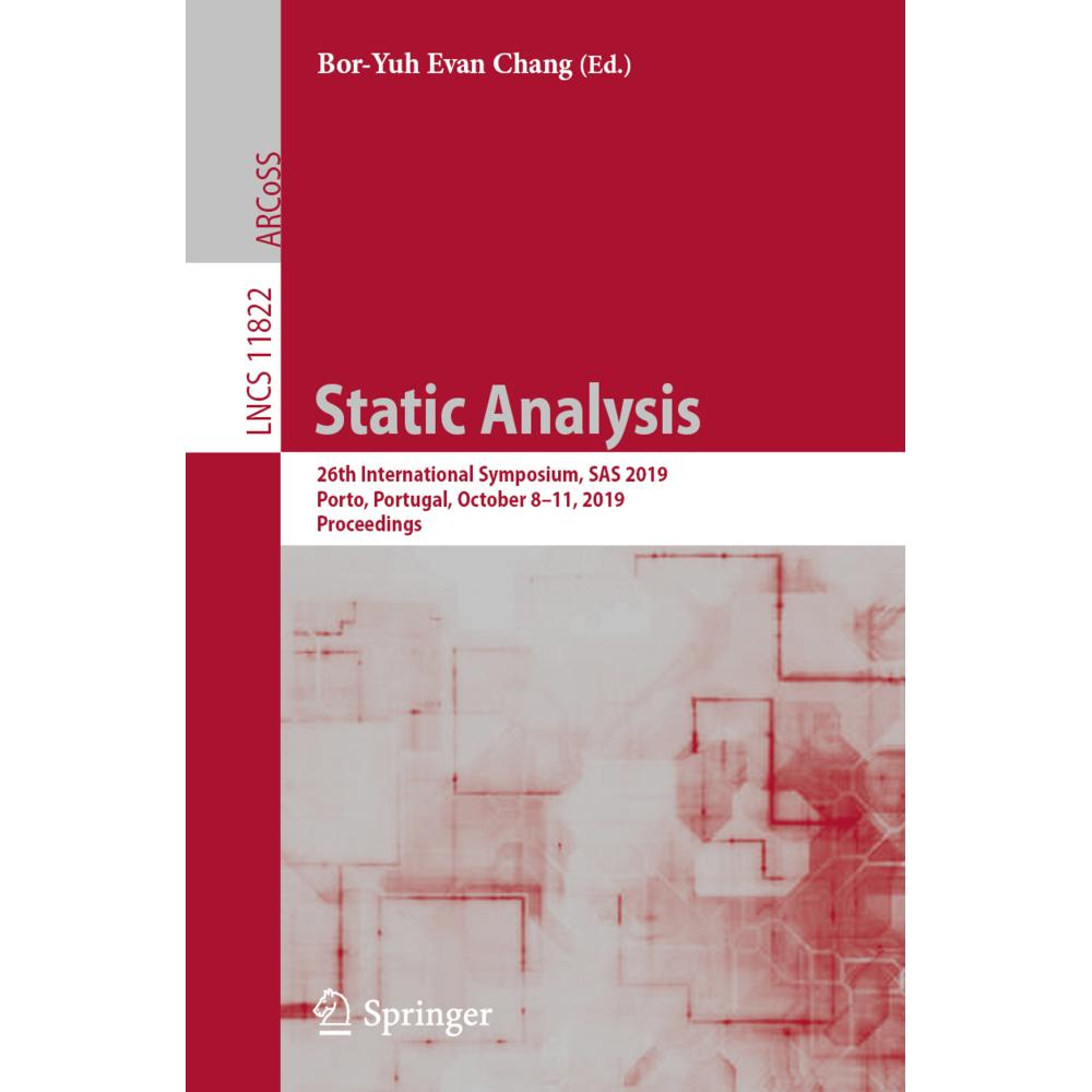 Static Analysis, Fachbücher von Bor-Yuh Evan Chang