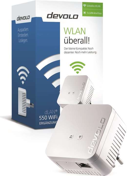 Actual product image Devolo dLAN 550 WiFi extension (500 Mbit/s)