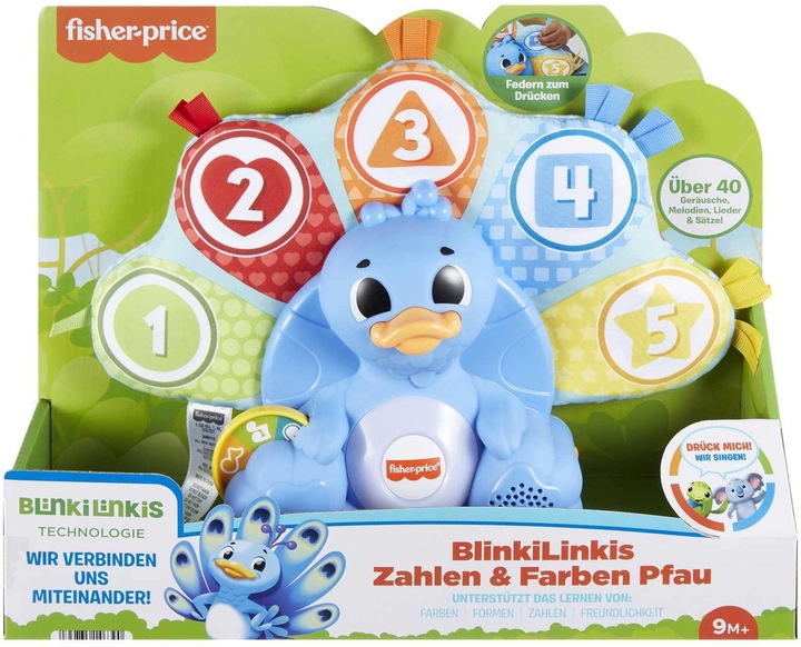 Produktbild Fisher-Price BlinkiLinkis Zahlen & Farben Pfau (D) (Deutsch)