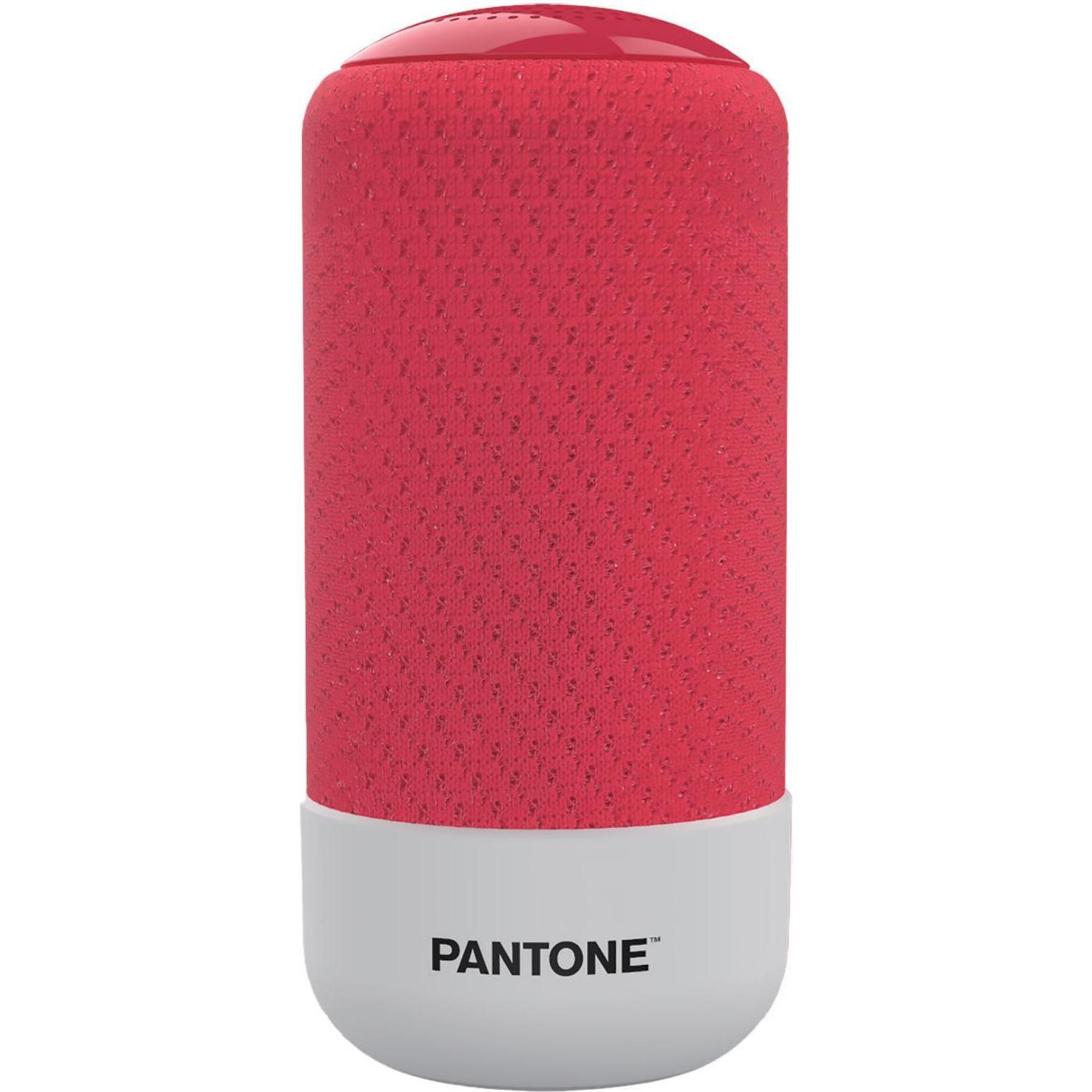 Pantone PT-BS001R1 Tragbarer Lautsprecher Rot 5 W (8 h), Bluetooth Lautsprecher, Rot
